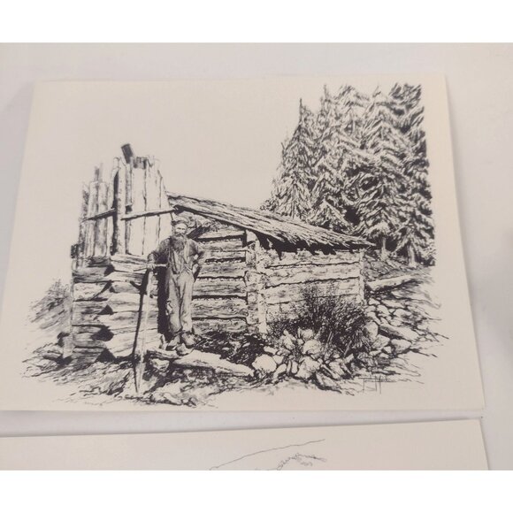 8 Hasty Note Cards Canadian Historical Drawings Art Prints Tonia Marks 1960s - Picture 5 of 13